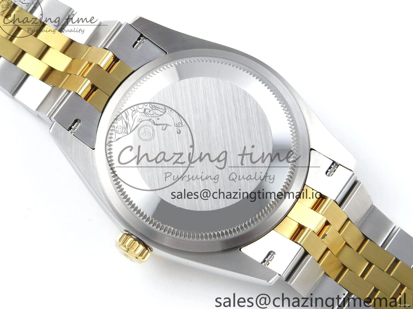 MiroTime 1223 Attractive DateJust 36 126283RBR EWEF Best Edition YG Diamonds Dial on SS YG Jubilee Bracelet A 635